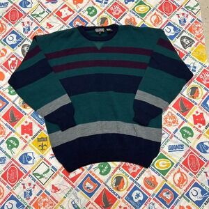 vintage sweater graphix striped sweater